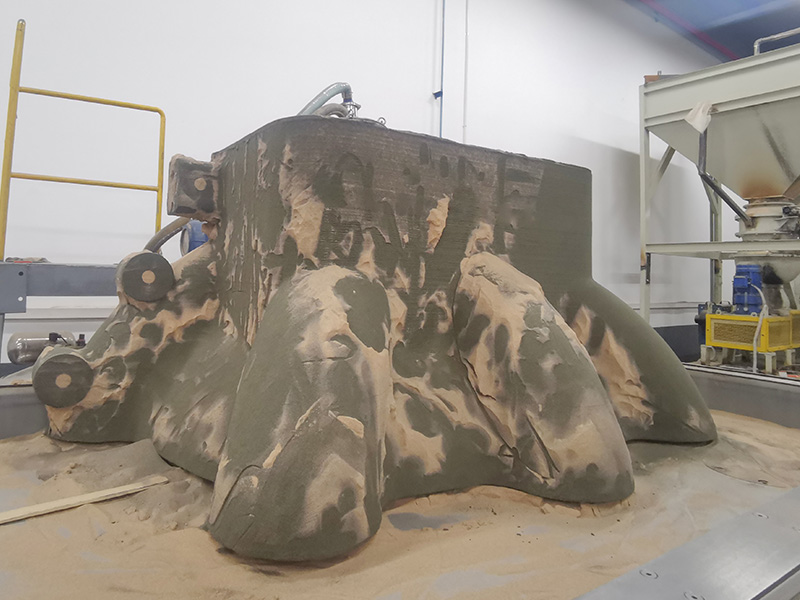 Large size sand mold casting